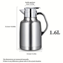 Thermal Coffee Carafe 1 6L 54oz Insulated Stainless Steel Vacuum Flask