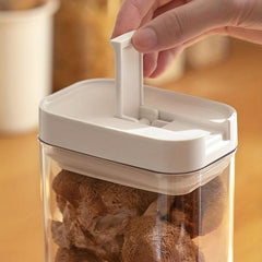 Airtight Food Storage Containers with Lids - Clear Moisture-Proof Jars