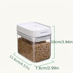 Airtight Food Storage Containers with Lids - Clear Moisture-Proof Jars