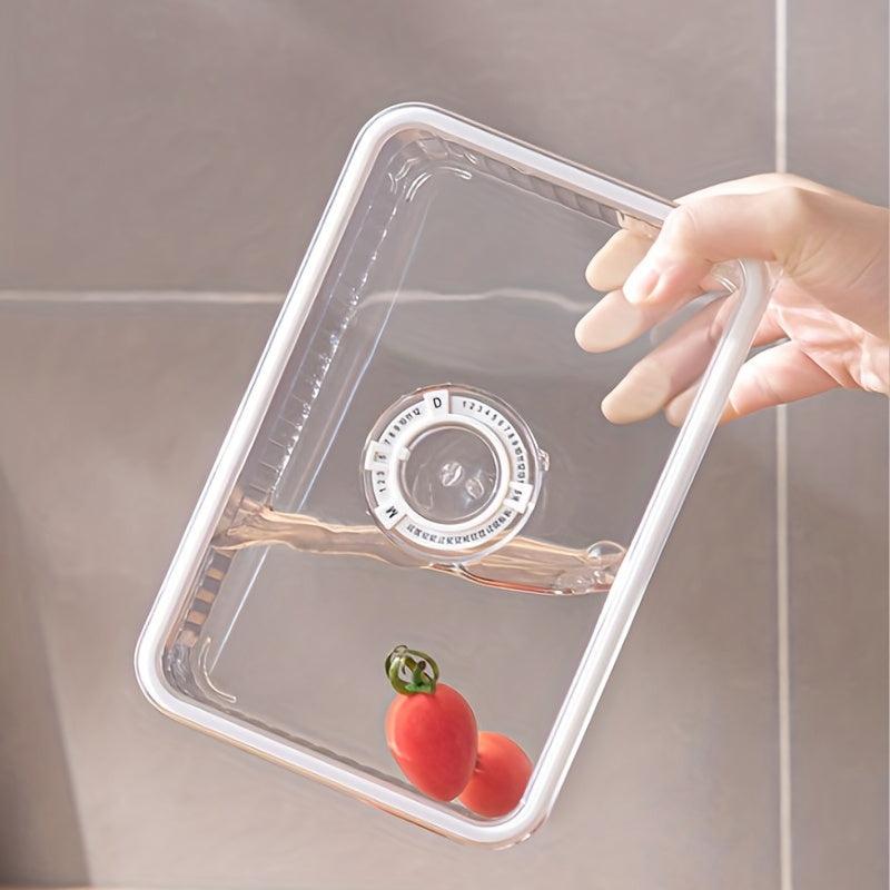 3pcs Plastic Refrigerator Storage Boxes Fresh Keeping Transparent