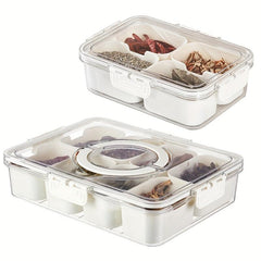 Spice Storage Box 4 8 Grids Kitchen Drain Basket Refrigerator