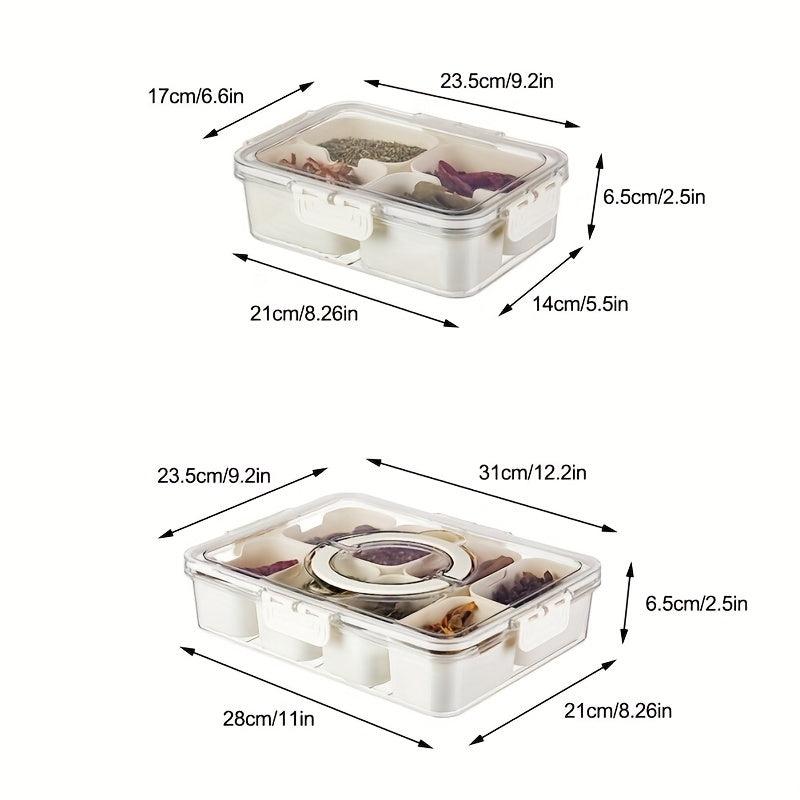 Spice Storage Box 4 8 Grids Kitchen Drain Basket Refrigerator