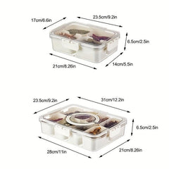 Spice Storage Box 4 8 Grids Kitchen Drain Basket Refrigerator