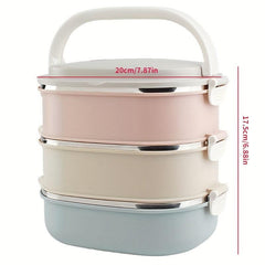 Leakproof Insulated Lunch Box Stainless Steel Bento Box Microwave Safe