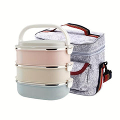 Leakproof Insulated Lunch Box Stainless Steel Bento Box Microwave Safe