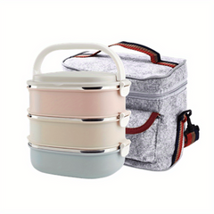 Leakproof Insulated Lunch Box Stainless Steel Bento Box Microwave Safe