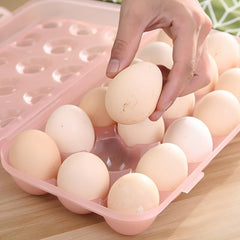 2pcs Stackable Egg Storage Box With Lid - Fresh-keeping Container for 12-18 Eggs