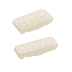 2pcs Stackable Egg Storage Box With Lid - Fresh-keeping Container for 12-18 Eggs