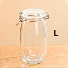 Christmas Cookie Jar With Heart Cover Glass Sealed Jar