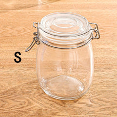 Christmas Cookie Jar With Heart Cover Glass Sealed Jar
