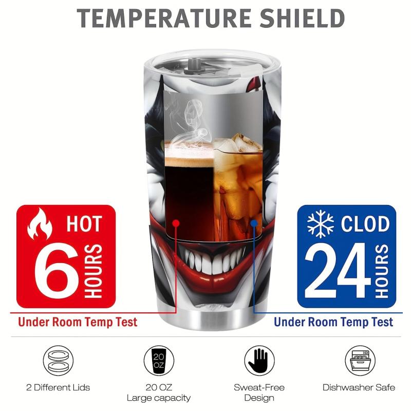 20oz Halloween Cup Stainless Steel Tumbler Double Wall Vacuum Insulated