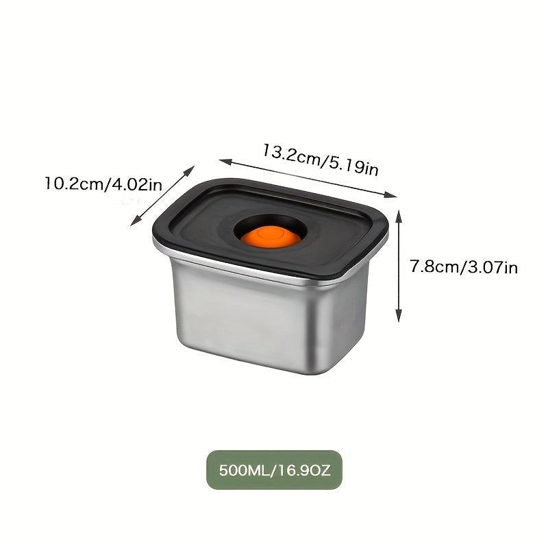 Stainless Steel Airtight Food Storage Container with Lid - Leak Proof Lunch Box