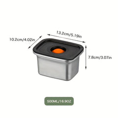 Stainless Steel Airtight Food Storage Container with Lid - Leak Proof Lunch Box