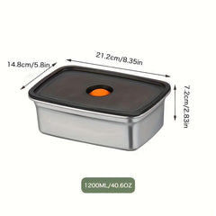 Stainless Steel Airtight Food Storage Container with Lid - Leak Proof Lunch Box