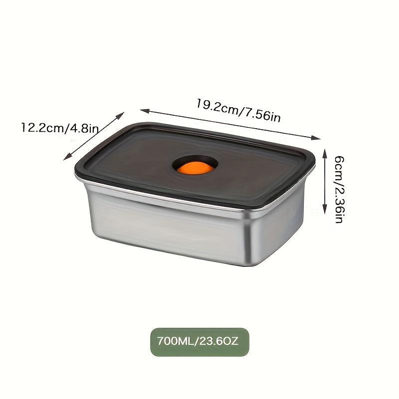 Stainless Steel Airtight Food Storage Container with Lid - Leak Proof Lunch Box