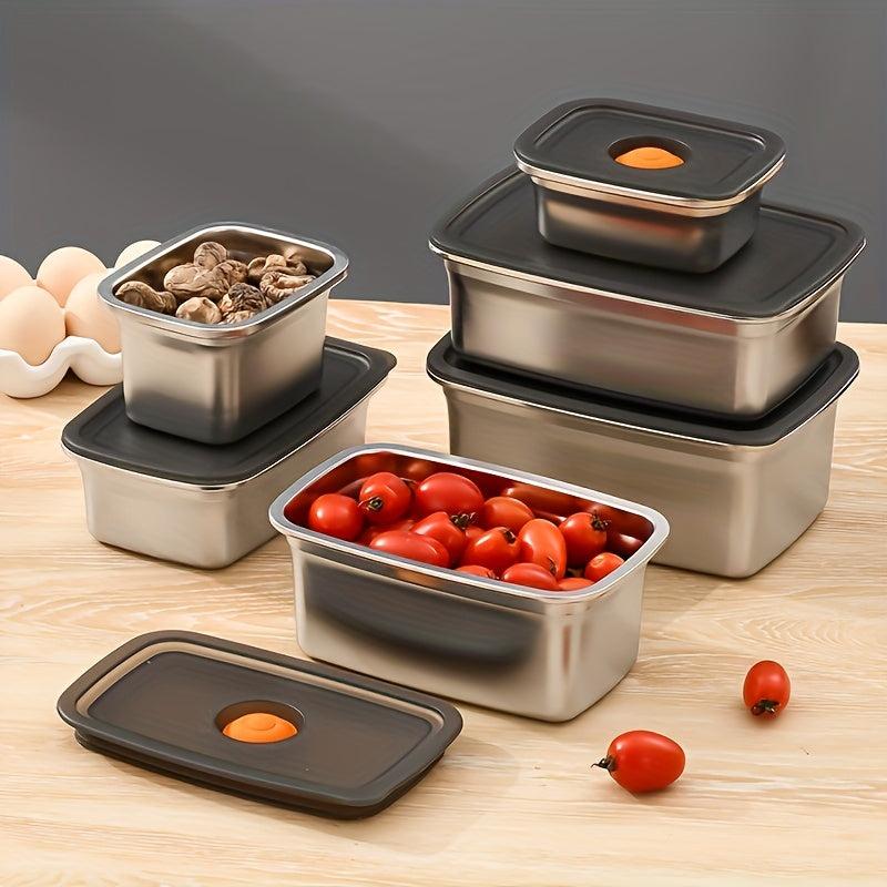 Stainless Steel Airtight Food Storage Container with Lid - Leak Proof Lunch Box