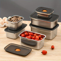 Stainless Steel Airtight Food Storage Container with Lid - Leak Proof Lunch Box