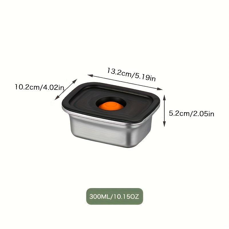 Stainless Steel Airtight Food Storage Container with Lid - Leak Proof Lunch Box