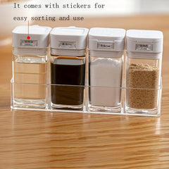 5pcs Spice Jar Press Type Control Bottle Kitchen Accessories