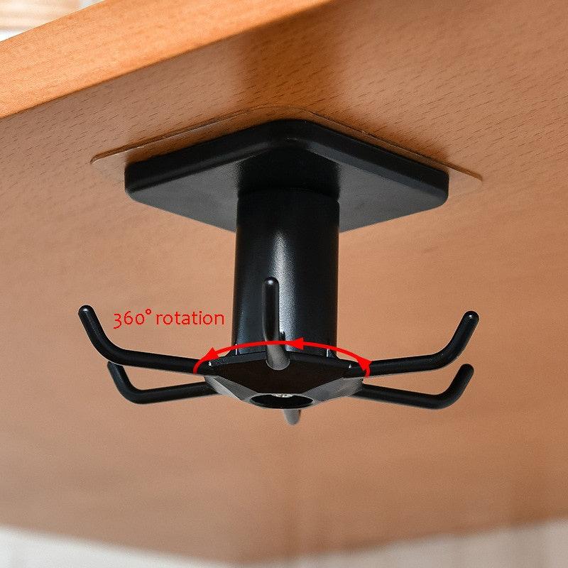 Rotatable Kitchen Storage Hook Wall Mounted Organizer
