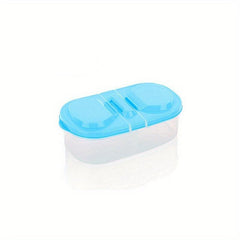 Double Grid Covered Food Storage Box Organizer