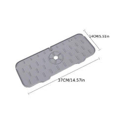 Waterproof Kitchen Silicone Faucet Mat Under Sink Drip Tray