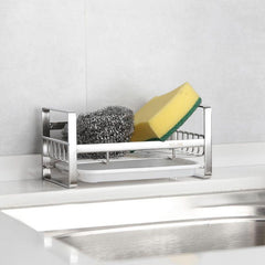 Metal Dish Drying Rack with Sink Caddy & Cloth Dispenser