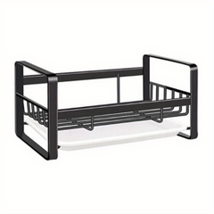 Metal Dish Drying Rack with Sink Caddy & Cloth Dispenser