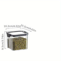 Airtight Food Storage Containers Rectangle Jars Moisture Proof