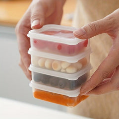 3pcs Mini Portable Food Seasoning Packing Box Fruit Vegetable Crisper