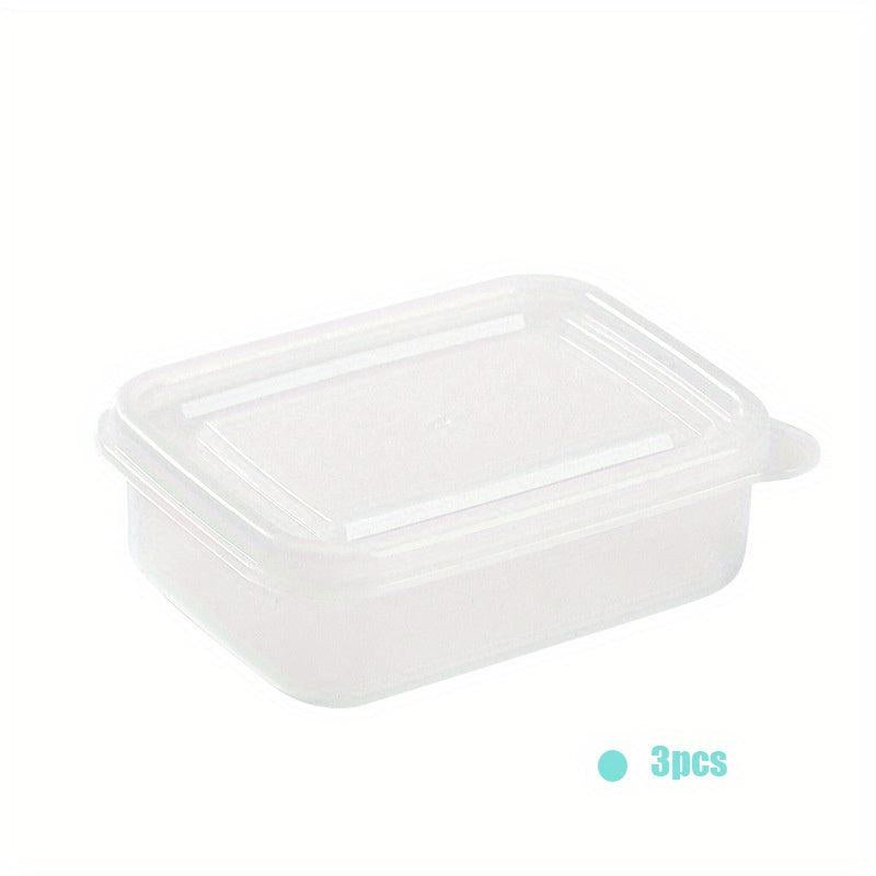 3pcs Mini Portable Food Seasoning Packing Box Fruit Vegetable Crisper