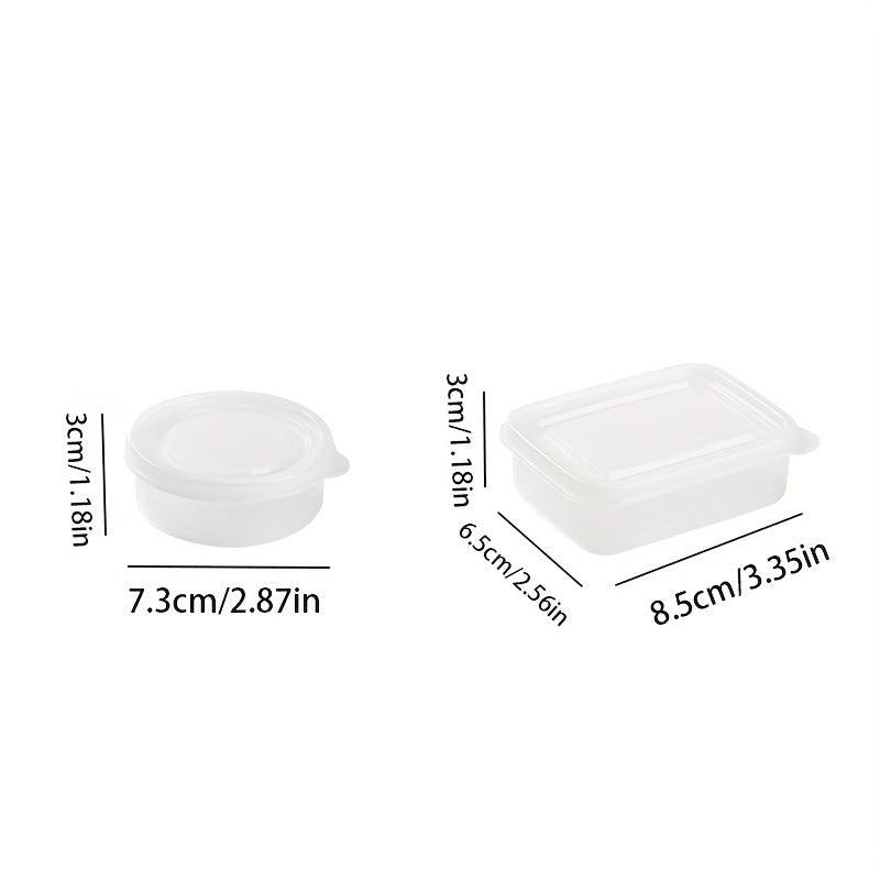3pcs Mini Portable Food Seasoning Packing Box Fruit Vegetable Crisper