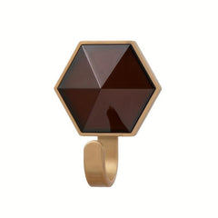 4pcs Hexagon Hooks Bathroom Door Wall Mounted High Load-bearing