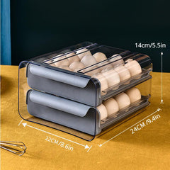32-grid Egg Fresh Keeping Storage Box Leak Proof Plastic Reusable Hand Wash