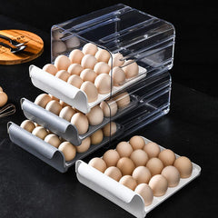 32-grid Egg Fresh Keeping Storage Box Leak Proof Plastic Reusable Hand Wash
