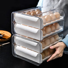 32-grid Egg Fresh Keeping Storage Box Leak Proof Plastic Reusable Hand Wash