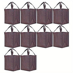10pcs Large Gift Grocery Tote Bags Reusable Eco Friendly Shopping Bags