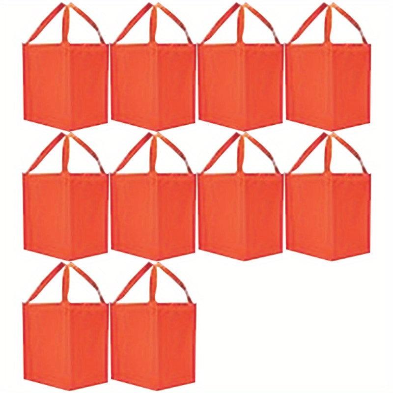 10pcs Large Gift Grocery Tote Bags Reusable Eco Friendly Shopping Bags