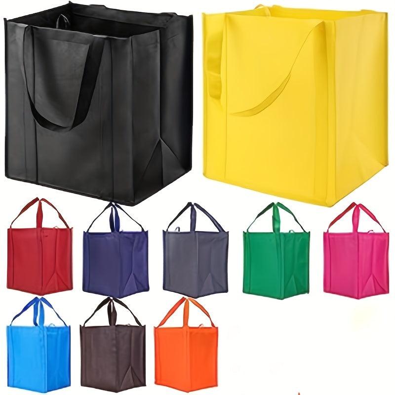 10pcs Large Gift Grocery Tote Bags Reusable Eco Friendly Shopping Bags
