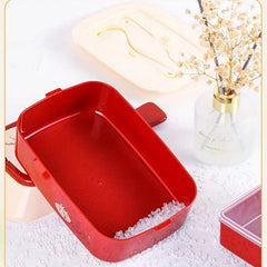 Japanese Bento Box Lunch Box Double Layer Microwave Safe Lid for Teens, Workers