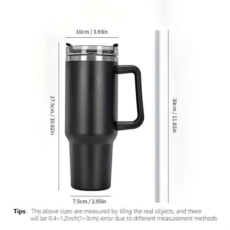40 Oz Vacuum Flask Straw Cup Double Wall Stainless Steel Travel Cup