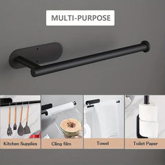 Stylish Stainless Steel Paper Towel Holder Wall Mounted/Under Cabinet