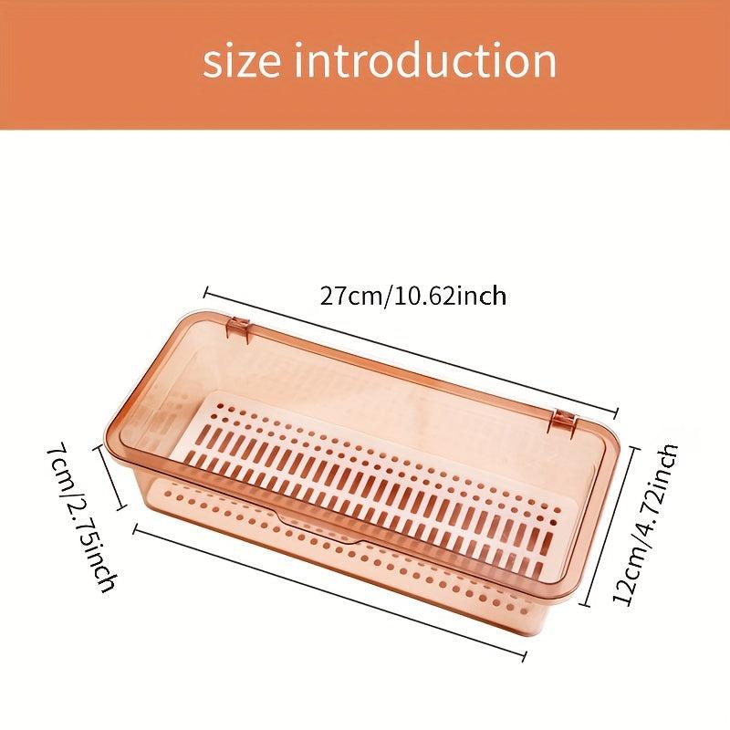 Tableware Drain Box with Cover Chopsticks Cage Multifunctional Storage Box