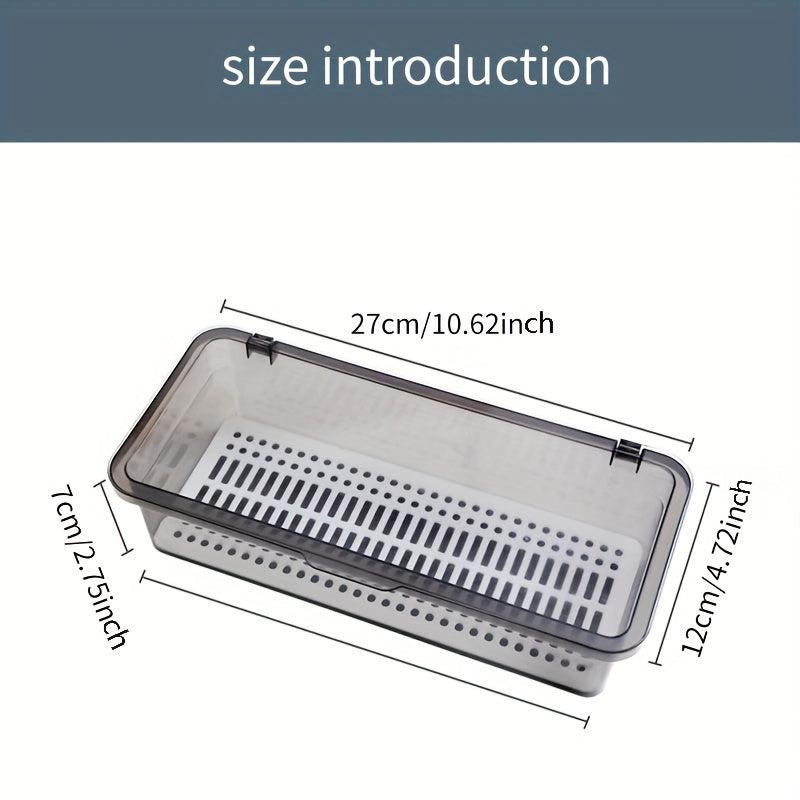 Tableware Drain Box with Cover Chopsticks Cage Multifunctional Storage Box