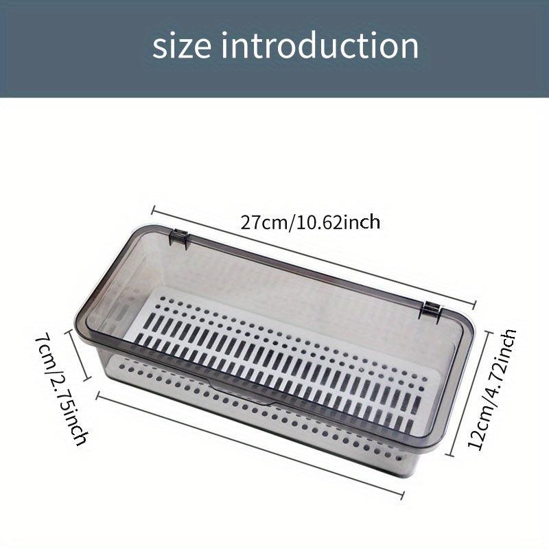 Tableware Drain Box with Cover Chopsticks Cage Multifunctional Storage Box