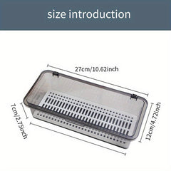 Tableware Drain Box with Cover Chopsticks Cage Multifunctional Storage Box