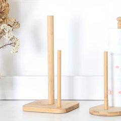 Bamboo Tissue Holder Roll Paper Storage Rack