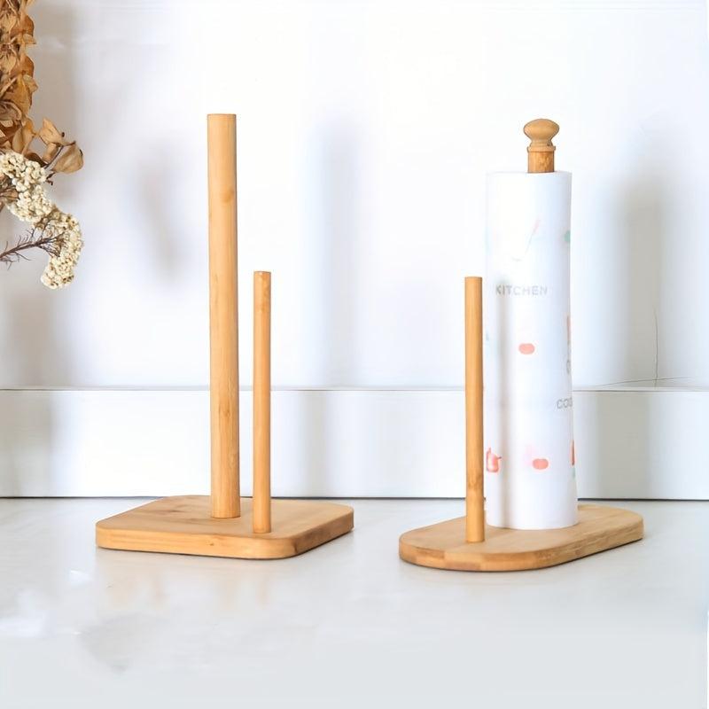 Bamboo Tissue Holder Roll Paper Storage Rack