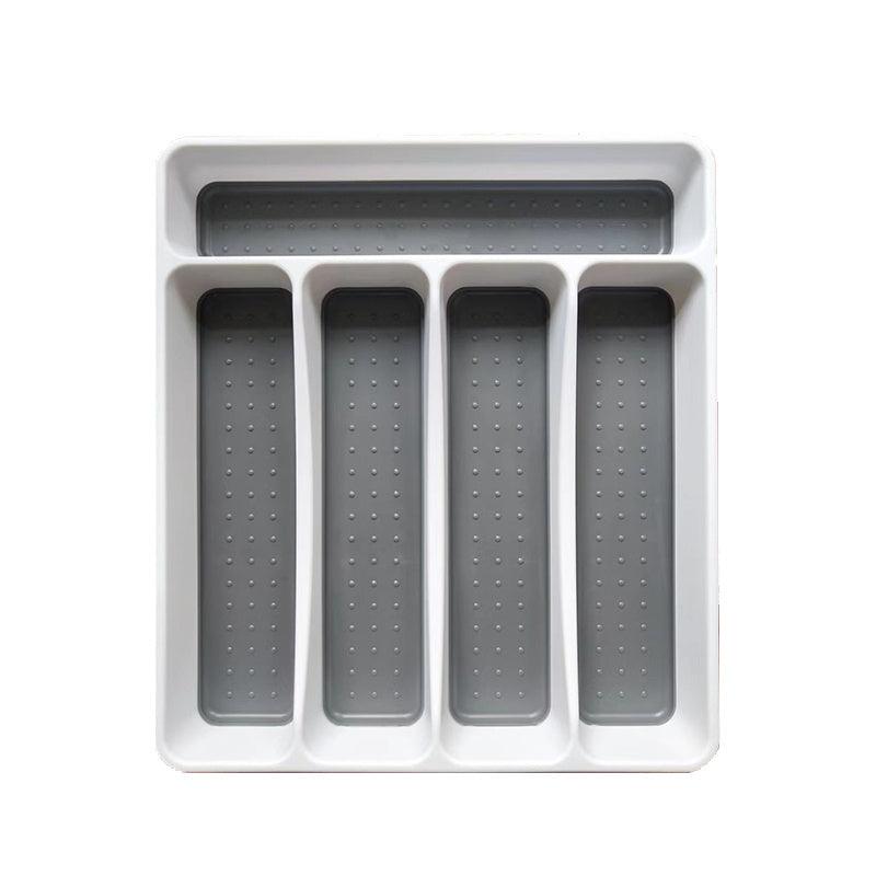 Large Cutlery Tray with Soft Grip Lining, 5 Compartments