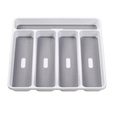 Large Cutlery Tray with Soft Grip Lining, 5 Compartments